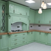 کابینت چوبی مدل کلاسیک سبز 004 ویژه بازنشستگان