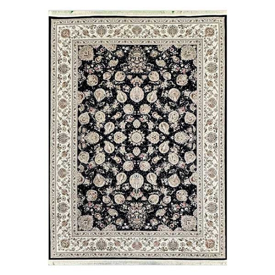 فرش ماشینی ماهریس کلکسیون 1200 شانه هانیس - هما سرمه ای