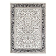 فرش ماشینی ماهریس کلکسیون 1200 شانه هانیس - آوان کرم حاشیه سرمه‌ای