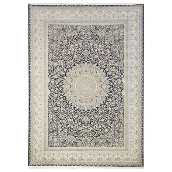 فرش ماشینی ماهریس کلکسیون 1200 شانه هانیس - الیزه سرمه ای