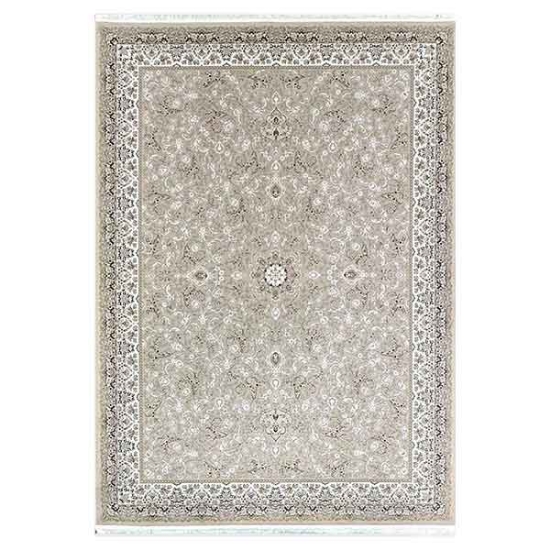 فرش ماشینی ماهریس کلکسیون 1200 شانه هانیس - سارین بژ حاشیه کرم صدفی