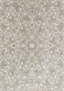 فرش ماشینی ماهریس کلکسیون 1200 شانه هانیس - سارین بژ حاشیه کرم صدفی