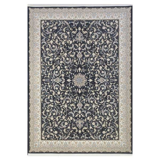 فرش ماشینی کلکسیون 1200 شانه هانیس - سارین سرمه‌ای