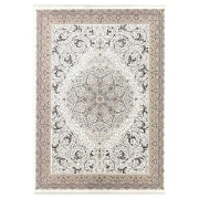 فرش ماشینی کلکسیون 1200 شانه هانیس - سپیدار کرم حاشیه بژ