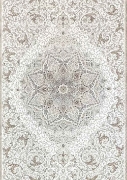 فرش ماشینی کلکسیون 1200 شانه هانیس - سپیدار کرم حاشیه یاسی