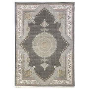 فرش ماشینی ماهریس کلکسیون 1200 شانه هانیس - شاه ماهی سرمه ای