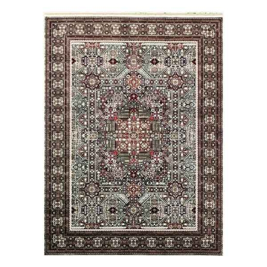 فرش ماشینی کلکسیون 1200 شانه ویان بلوچی سبز سرمه ای