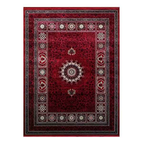 فرش ماشینی کلکسیون 1200 شانه ویان کتیبه لاکی