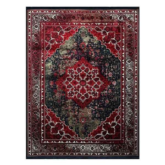 فرش ماشینی کلکسیون 1200 شانه ویان هیوا سرمه ای